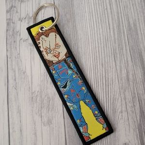 Horror Chucky Embroidered Keychain Cool